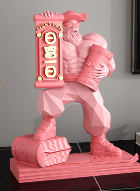 肌肉财神爷桌面招财摆件办公室家用乔迁送礼高级感开业礼物送朋友