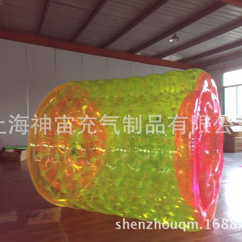 水上滚筒/充气滚筒/水上步行球滚筒制品厂/水上滚筒 彩色