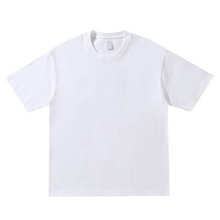 260g纯棉圆领T恤广告衫团体服工作服定制宽松落肩款版型
