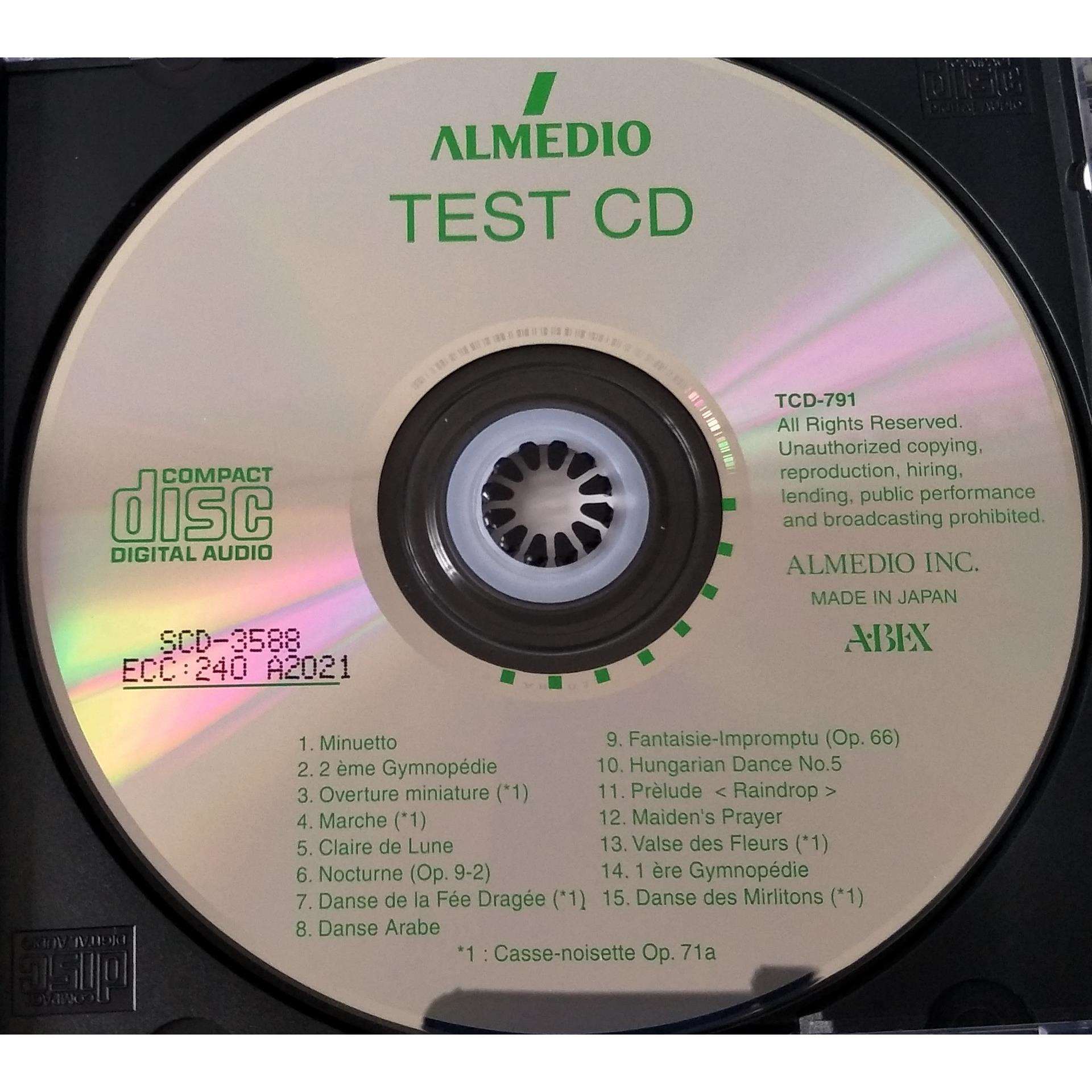 ABEX测试碟SCD-3588SCD-4099ATD-001ASCD-3558CDT-024