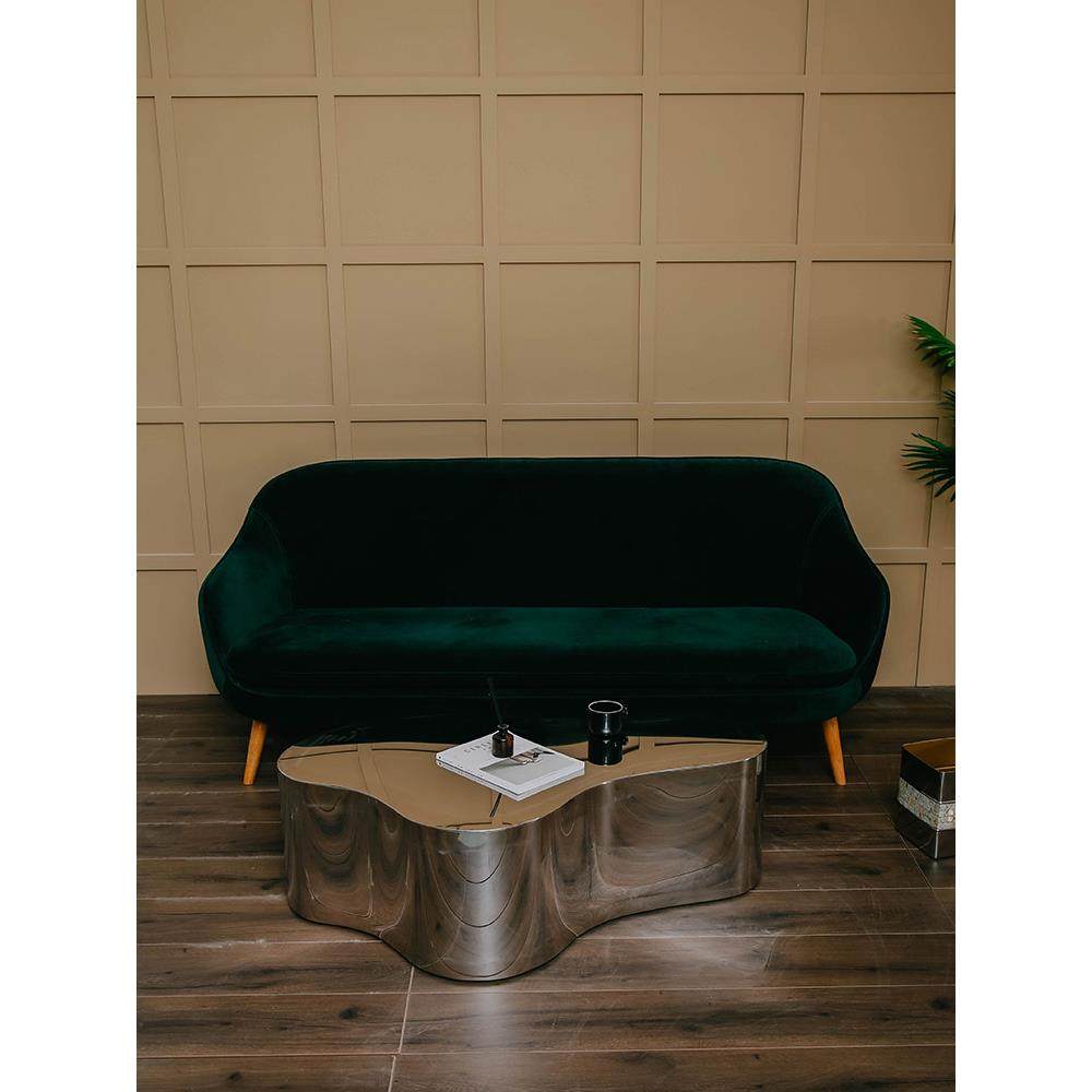 感轻奢不锈钢异形茶几家用客厅沙发茶几桌办公室会客区茶台桌类、