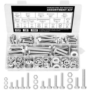 16配平弹母套装 252pcs304英美制外六角螺丝1