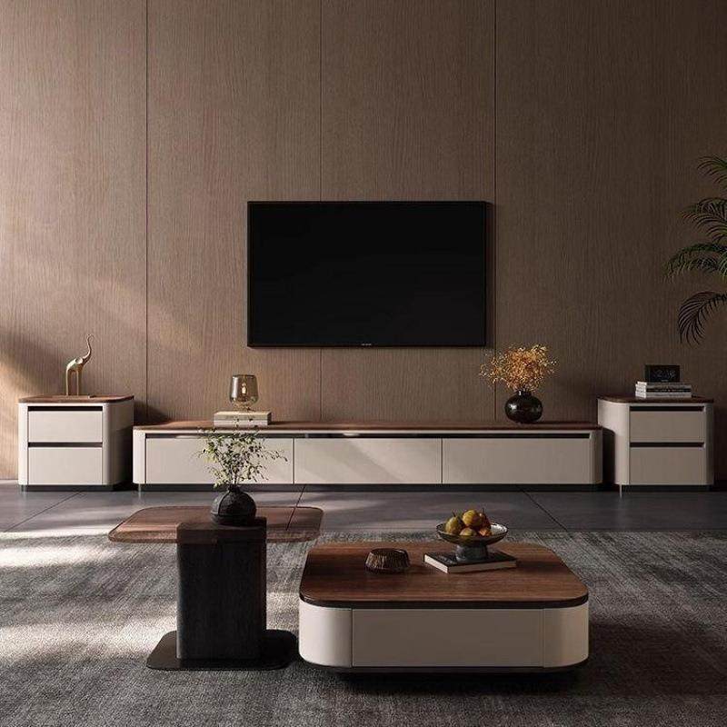 复古实木方形茶几胡桃色电视柜组合现代极简设计师款马鞍皮落地柜,鲜花速递/花卉仿真/绿植园艺,割草机/草坪机,淘宝优惠券,粉丝福利购,淘宝优惠卷