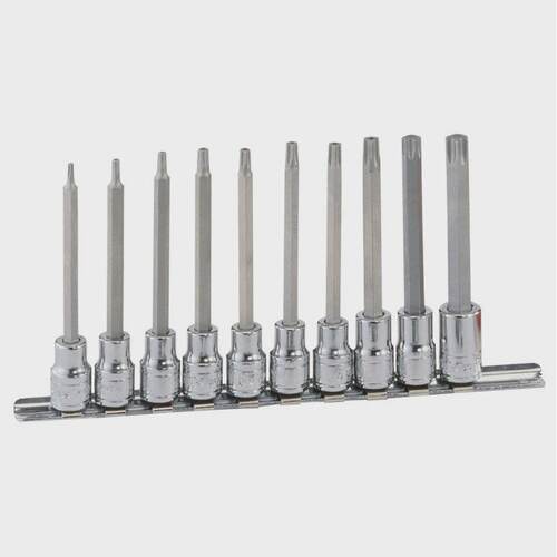 Genius天赋 3/8″10mm系列10件套内星形旋具套筒组BS-310TL