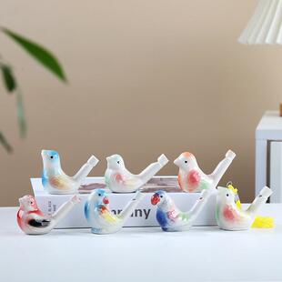 陶瓷水鸟口哨挂绳款小鸟音乐哨子景区地摊热卖旅游纪念品儿童鸟哨