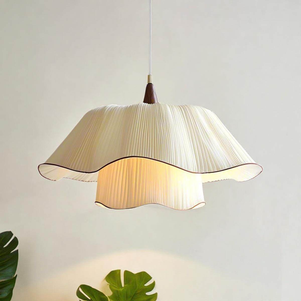 宋代美学中古布艺优雅卧室吊灯蓬蓬裙少女裙摆设计波浪褶影餐厅灯,电子元器件市场,其它元器件,淘宝优惠券,粉丝福利购,淘宝优惠卷