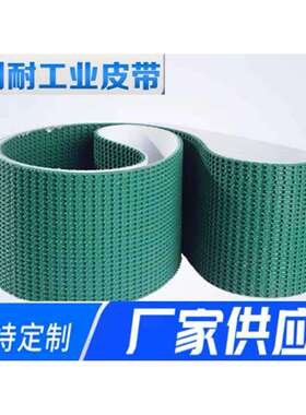 厂家供应草花输送带爬坡带PVC花纹传送带绿色防滑草花纹输送带