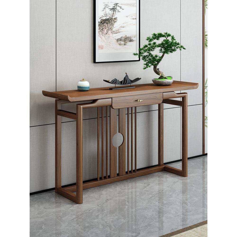 新中式玄关桌中式实木简约条几条案轻奢入户禅意榆木玄关柜玄关台,鲜花速递/花卉仿真/绿植园艺,割草机/草坪机,淘宝优惠券,粉丝福利购,淘宝优惠卷