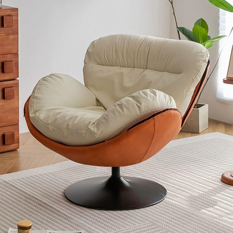 北欧沙发椅单人旋转现代简约家用客厅阳台卧室休闲阅读椅轻奢懒人