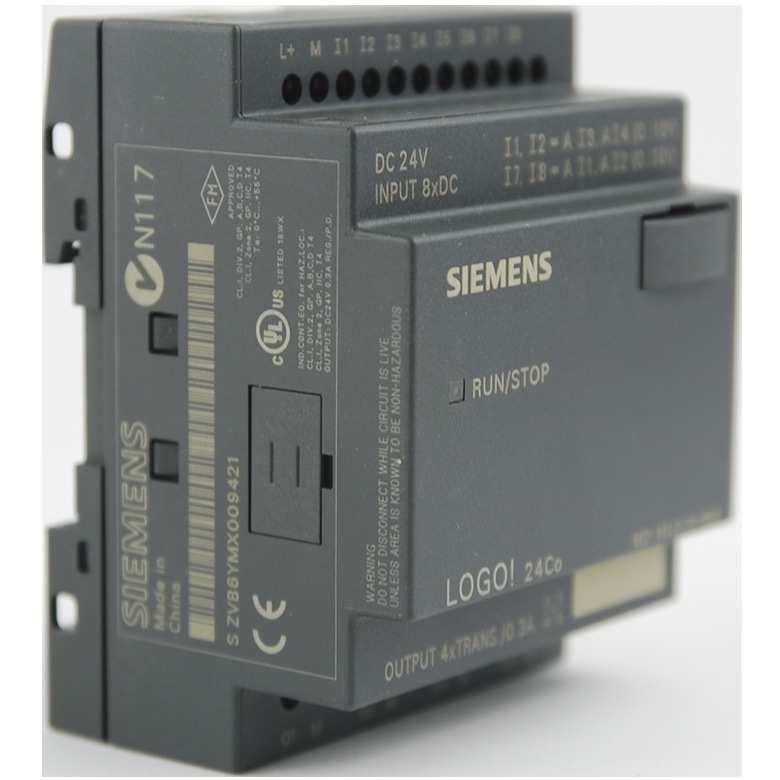 6ED1 052-2CC01-0BA6主机 LOGO! 24*，DI 8/DO 4，晶体管，无显示