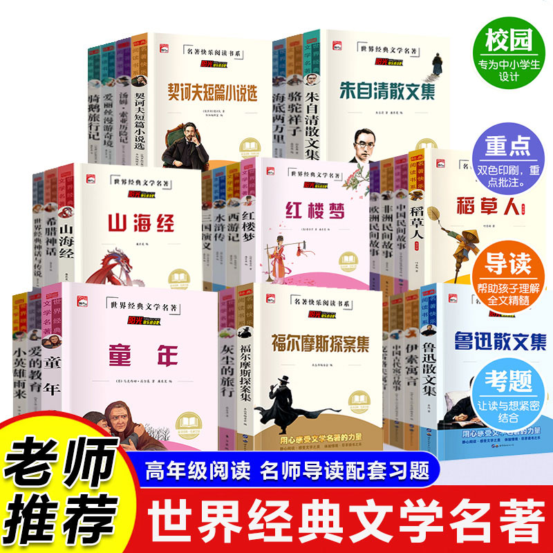 世界经典名著加厚正版配套习题