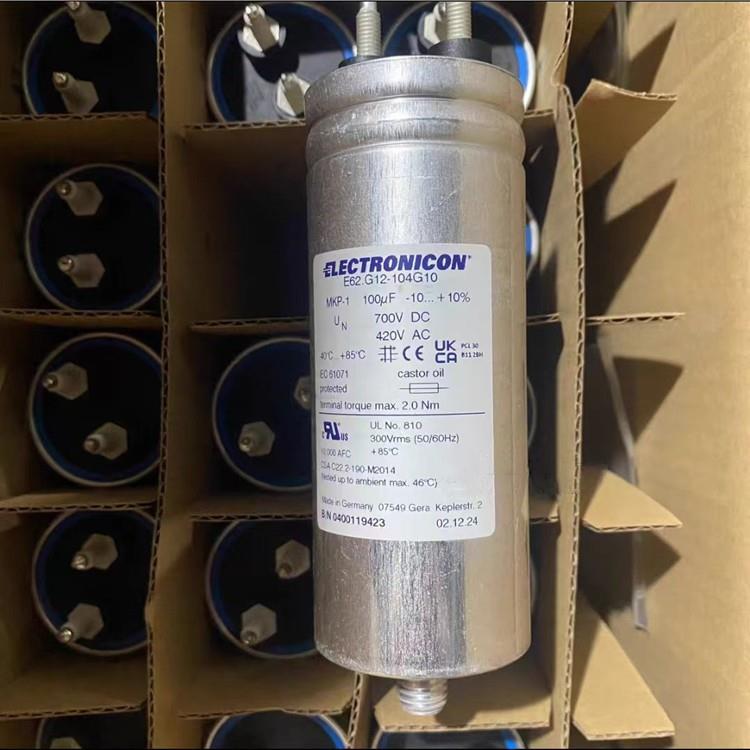 原装 E62.G12-104G10 100UF 420VAC 700V ELECTRONICON 滤波电容