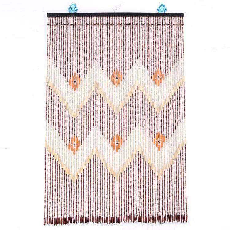 38根木珠门帘 挂帘 用于客厅 房间玄关挂帘 厂家直销