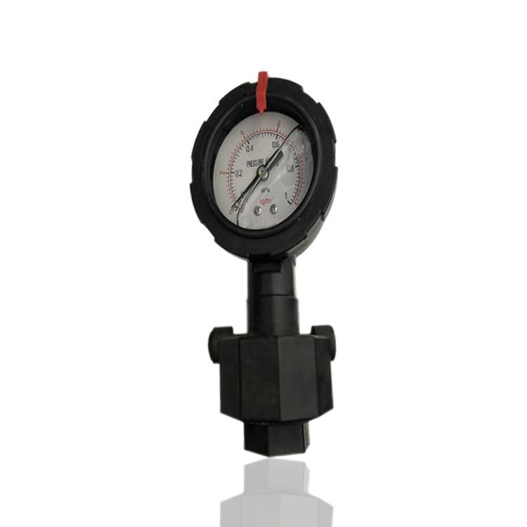 供PP隔膜压力表耐震充油压力表耐酸YN63 1MPA 内牙1/2PT工厂直供