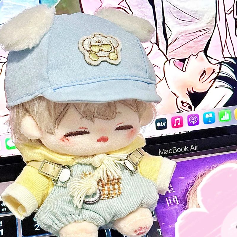 10厘米娃衣可爱10cm卫衣背带裤汪汪主唱海星体换装棉花娃娃公仔挂