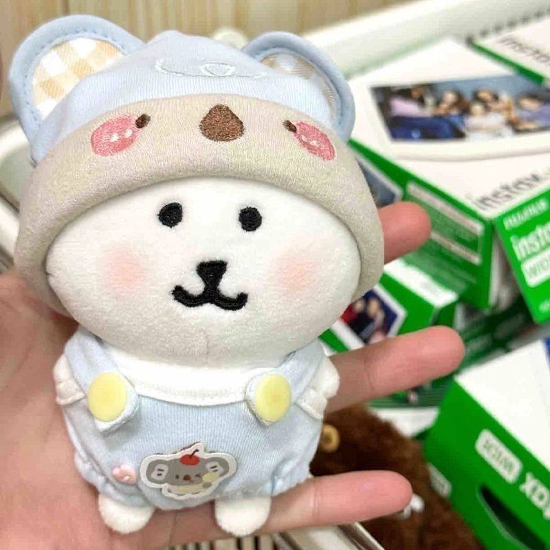 自嘲熊娃衣13cm棉花娃娃新品考拉贝贝娃换装熊衣