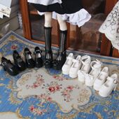 BJD鞋 四分娃鞋 bjd4分平脚高跟鞋 dfh3分普大四大力力熊妹soom胖四