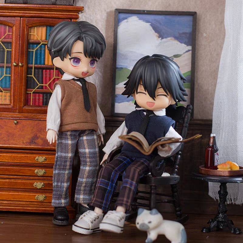 12分娃衣ob11 阿巳2格子长裤 格纹裤子 小小铃铛2.0体 妖精体可穿