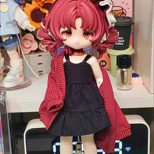 ymy 12分bj 吊带裙纯色淑女双层裙 ob11娃衣O.b.11娃衣甄嬛传