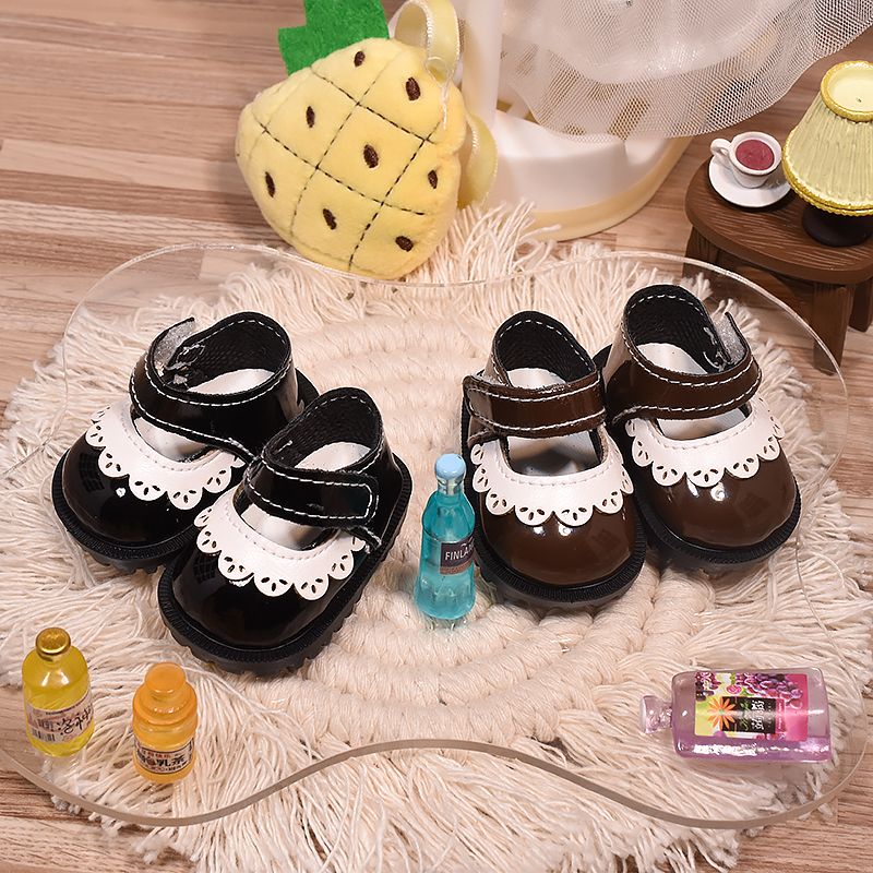 娃鞋8分BJD鞋 1020cm棉花娃娃皮鞋 17CM拉布布公仔贝儿挂件娃衣