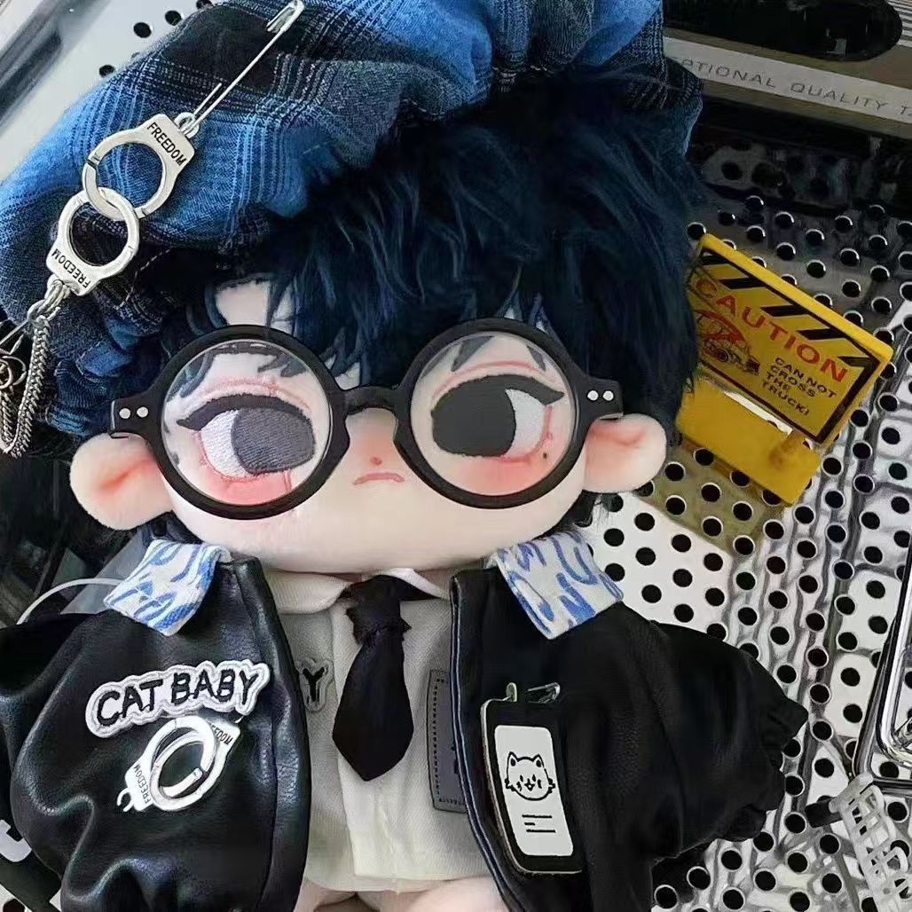 20cm娃衣特价20厘米棉花娃服酷帅玩偶警班小狗小猫套装男娃属性