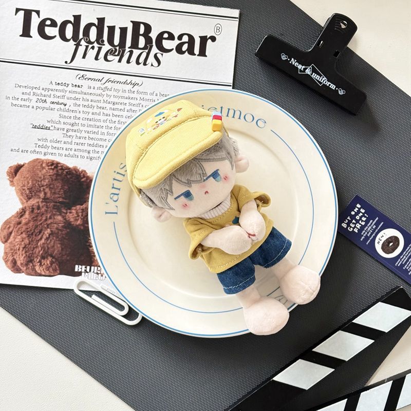 15cm娃衣捶捶体嘟嘟奶牛站姿棉花娃娃正常体海星体公仔换装衣套装