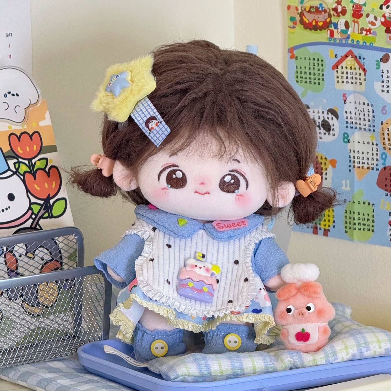 20cm娃衣20厘米棉花娃服可爱甜美套装毛绒玩偶明星套装替换衣服