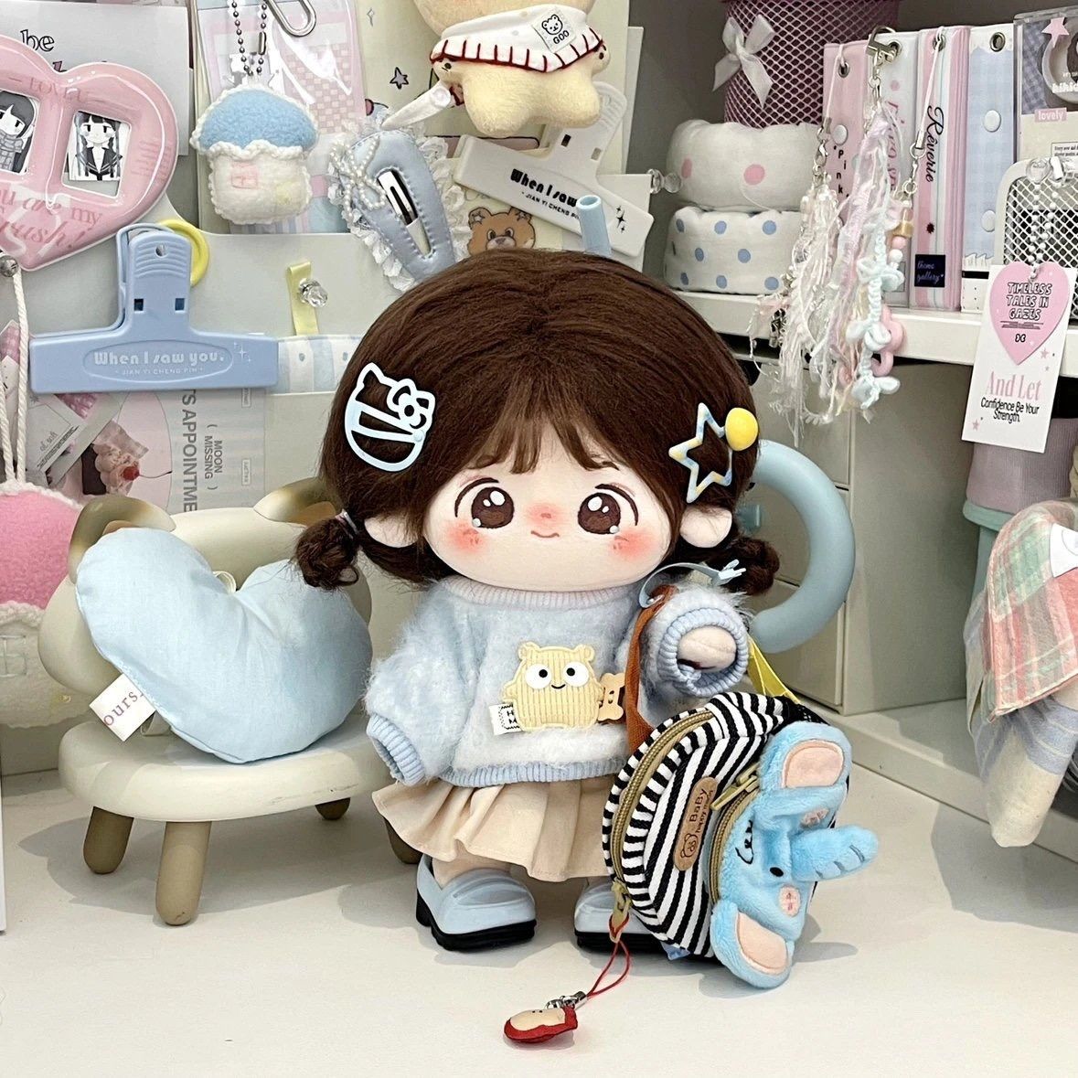 娃衣20cm20厘米棉花娃服可爱站姿毛绒玩具换装包邮