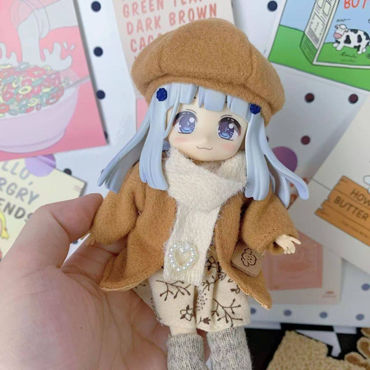 八分娃衣秋冬毛呢阿巳体ob118分12分bjd娃娃套装换装套装16-17cm