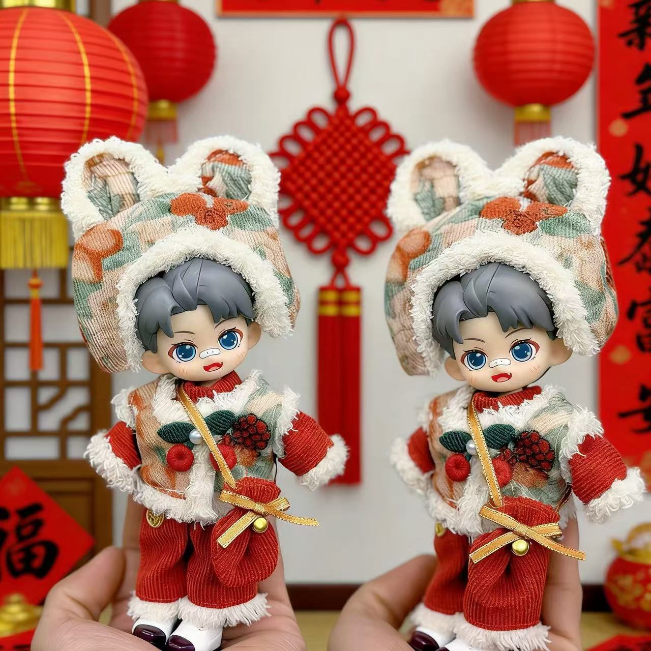 新款冬款0b11-8分12分bjd娃衣BJD11-16厘米套装换装衣服可动人偶