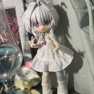 p10 ob11娃衣O.b.11娃衣 ymy 12分bjd小 吊带裙纯色淑女双层裙