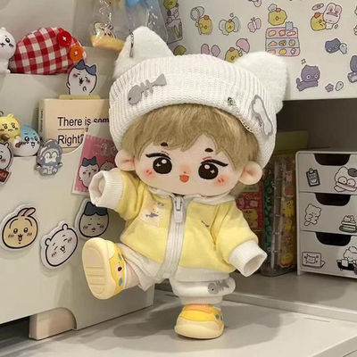 20cm娃衣冬装棉花娃娃可爱换装公仔玩偶帽子外套运动套装