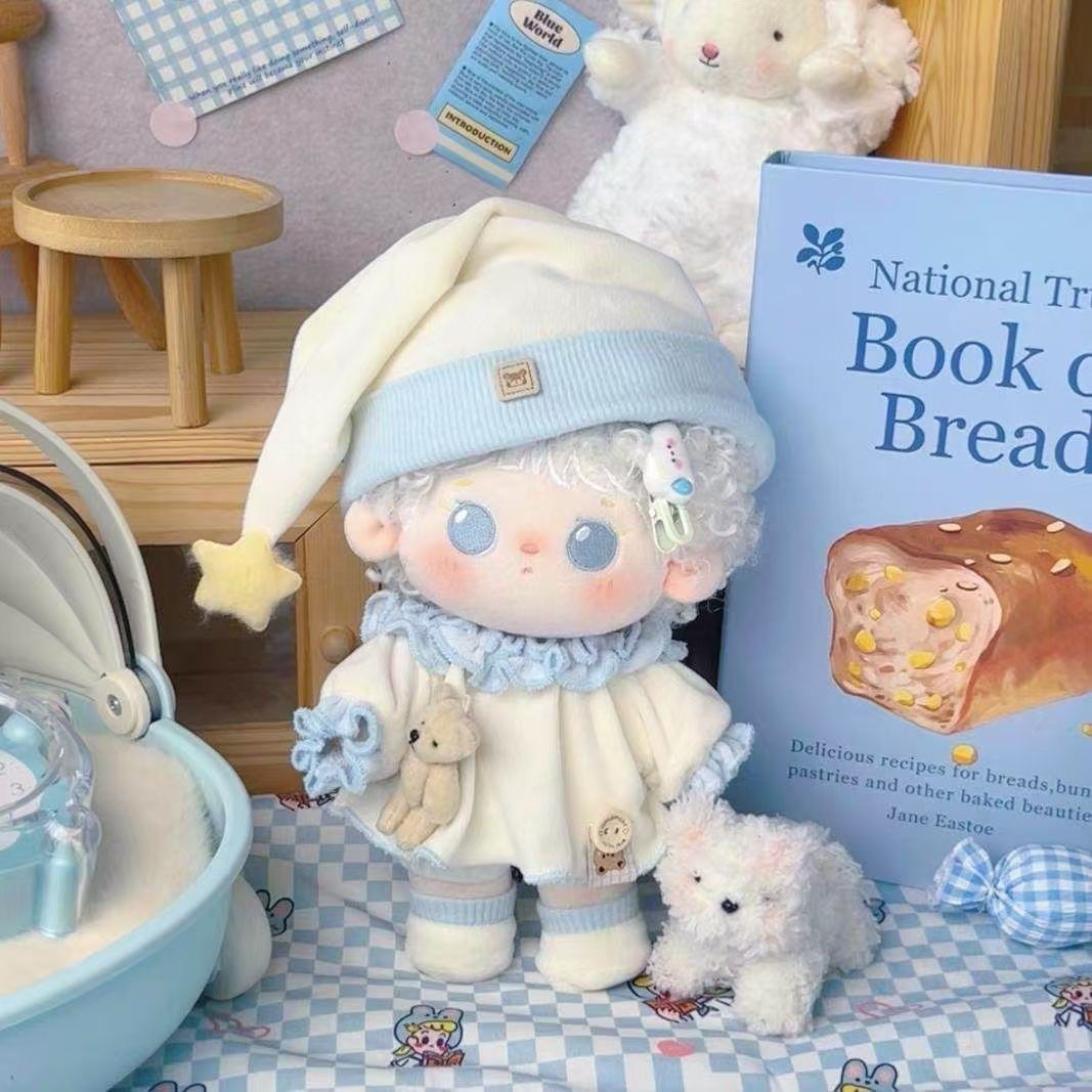 娃衣20cm棉花娃服睡衣套装一番无属性公仔玩偶替换连体衣裙