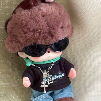 Dimoo 娃衣帅气套装墨镜嘻哈风dimoo10cm15cm棉花娃娃娃衣现货