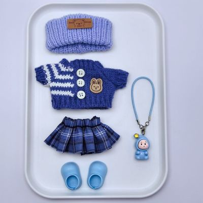 拉布布3娃衣3.0希望拉bubu适用一代二代三代17厘米La布布衣服替换