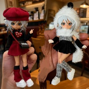 ob11娃衣8分bjd12分ob11娃衣11 17厘米潘妮邦倪兔阿巳体可动人偶