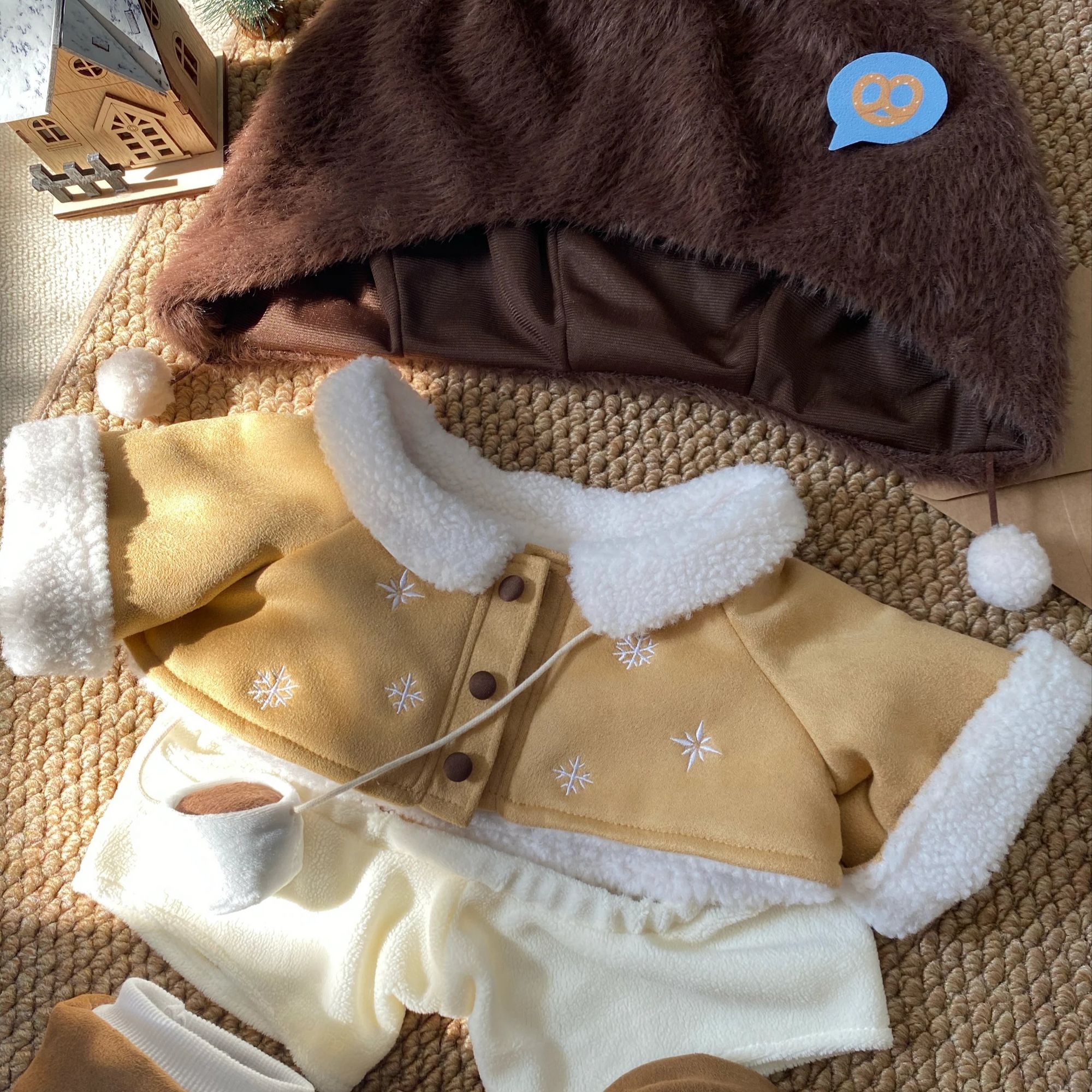 40cm娃衣秋冬款可爱棉花娃服替换装衣服坐姿无属性新款送女生