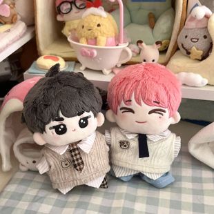 娃衣10cm棉花玩偶diy套装 便宜无属性全套棉花 毛绒公仔替换装