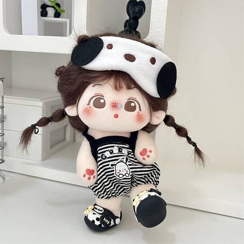 娃衣20cm棉花娃服可爱动物款式包屁衣连体裤毛绒玩偶换装衣服