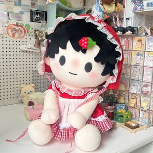 40cm娃衣坐姿棉花娃娃可爱小红帽衣服套装 无属性 一番玩偶换装