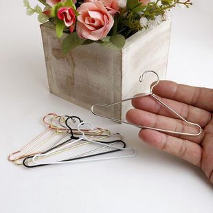 棉花娃娃衣架迷你金属挂衣撑bjd玩偶人形20厘米衣服配件收纳晾晒