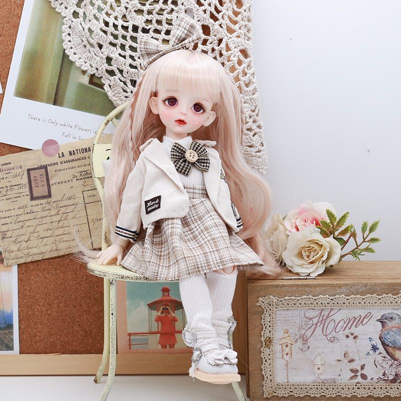bjd娃衣6分BJD玩偶换装衣服30厘米洋娃娃学院JK制服鬼妈妈洛丽塔