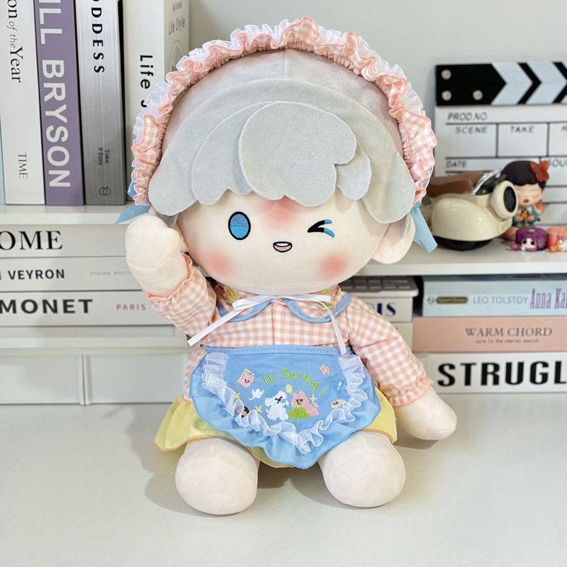 40cm娃衣春日游园会野餐专属无属性棉花娃娃一番赏换装
