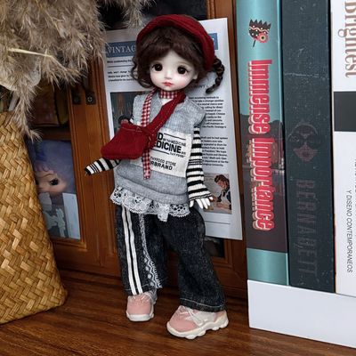 30cm娃衣新款6分bjdBJD休闲套装30厘米娃娃换装洋娃服妈妈玩偶