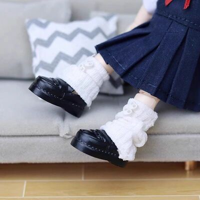 O.b.11娃衣白色堆堆袜纯色短袜12分bjd molly  ufdoll p9 可穿YMY