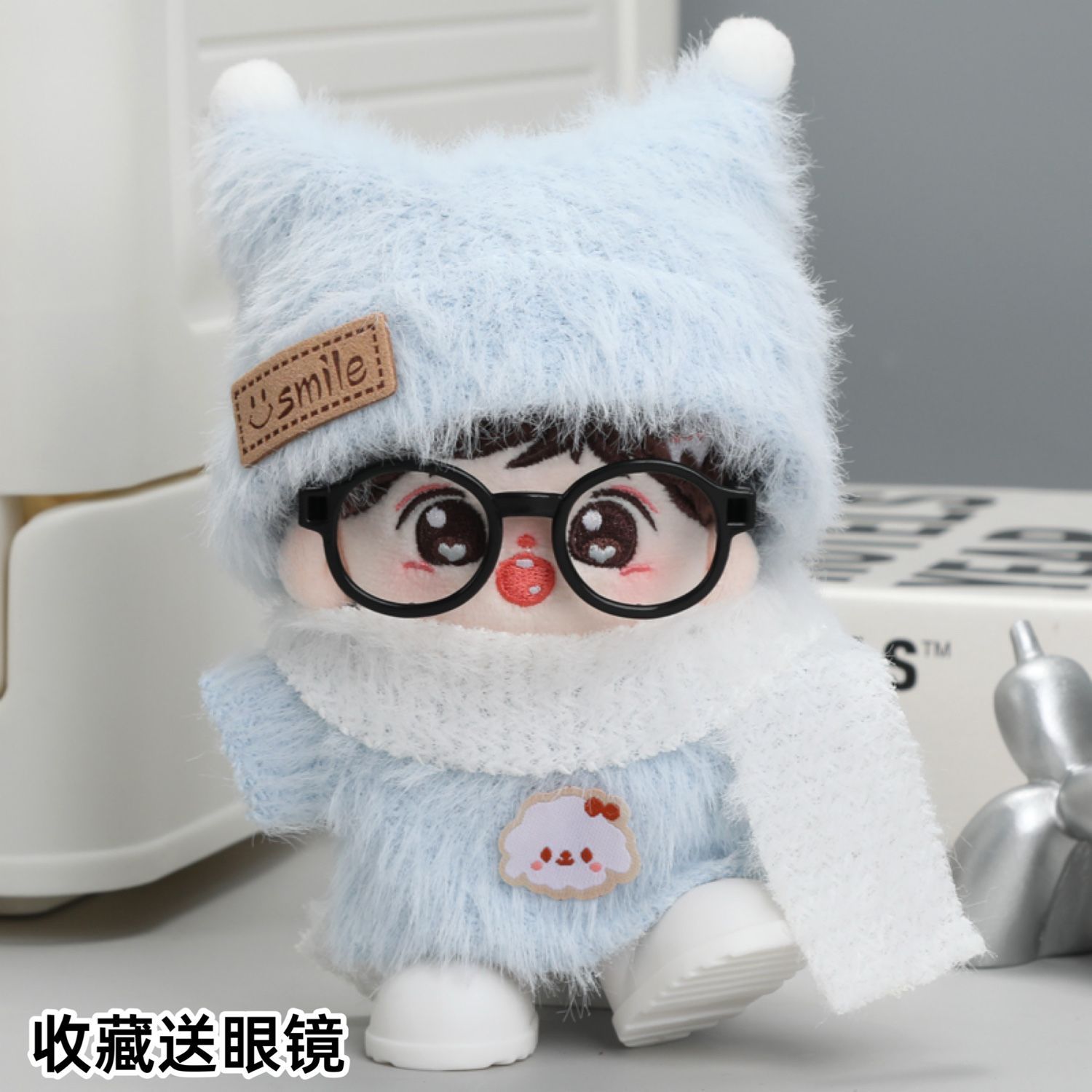 10厘米娃衣10cm棉花娃服可爱毛绒正常体公仔英伦风套装换装替换裙