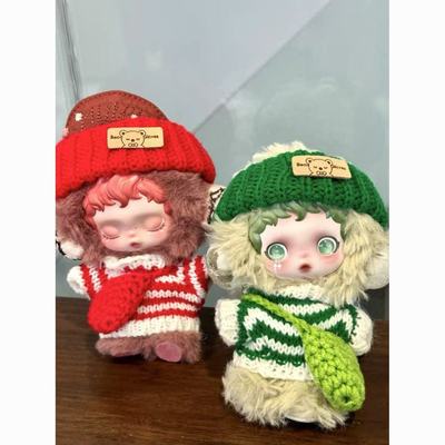 沐木娃衣原创SP光织园条纹毛衣系列清池胧雾绽染适配换装着替