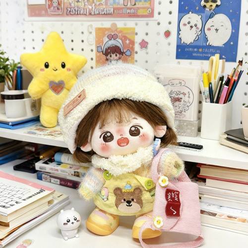 20cm娃衣米爆娃棉花娃服可爱秋冬毛绒公仔玩偶替换装毛衣套装