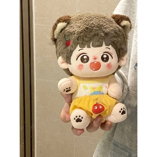 衣服便宜 可爱换装 娃衣20cm10厘米15上衣棉花娃娃T恤裤 子套装