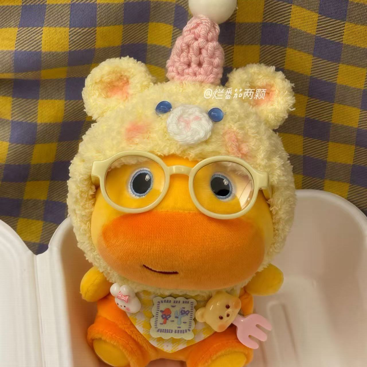 10cm的娃衣水豚噜噜针织款通用可爱公仔玩偶服装自嘲熊棉花娃娃换